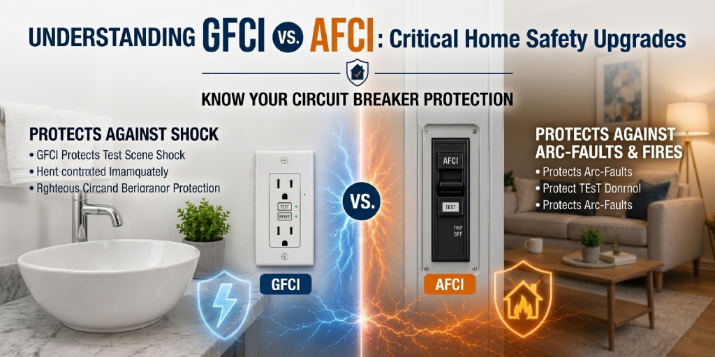 Understanding GFCI vs. AFCI: Critical Home Safety Upgrades