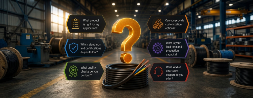 What Questions Should You Ask Your Cable Manufacturer?