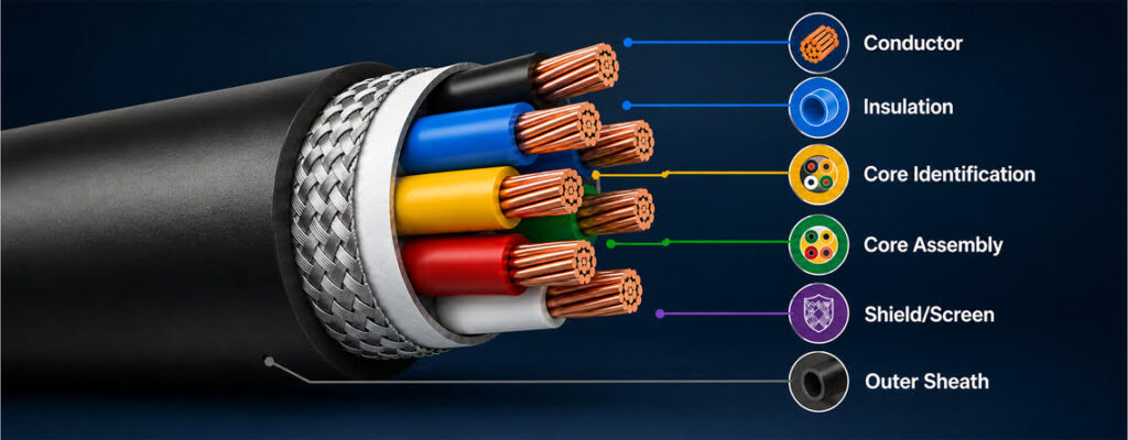 How Are Multicore Control Cables Constructed