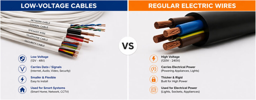 Are Low-Voltage Cables the Same as Regular Electric wires