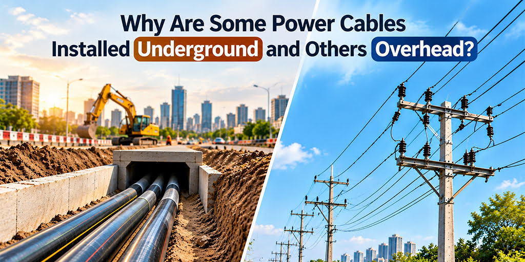 Why Are Some Power Cables Installed Underground and Others Overhead